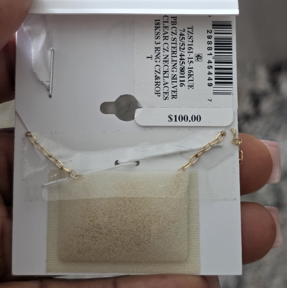 Giani Bernini Gold Chain Necklace 18k Silver Pleated $100 New